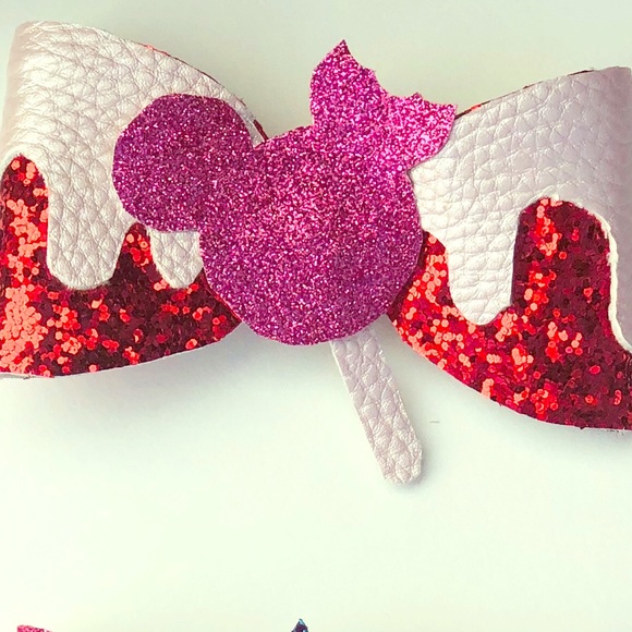 Other - Faux leather hair bows. Other - Faux leather hair bows.